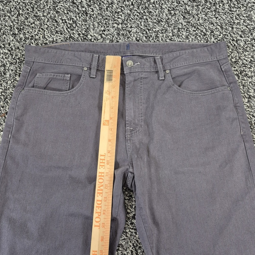 johnnie-O Hugo 5-Pocket Pants Men's 36x34 Stone Gray Stretch Chino JMPA1470 - Picture 4 of 8